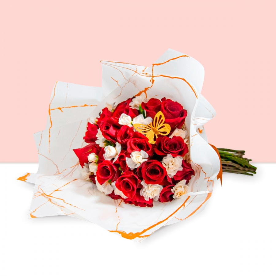 Arreglos Florales para Mamá Clásica: Lirios y Claveles