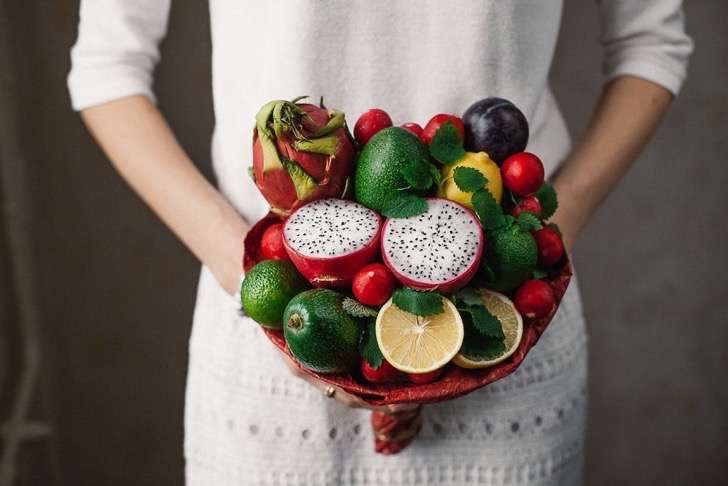 Arreglos florales con Frutas