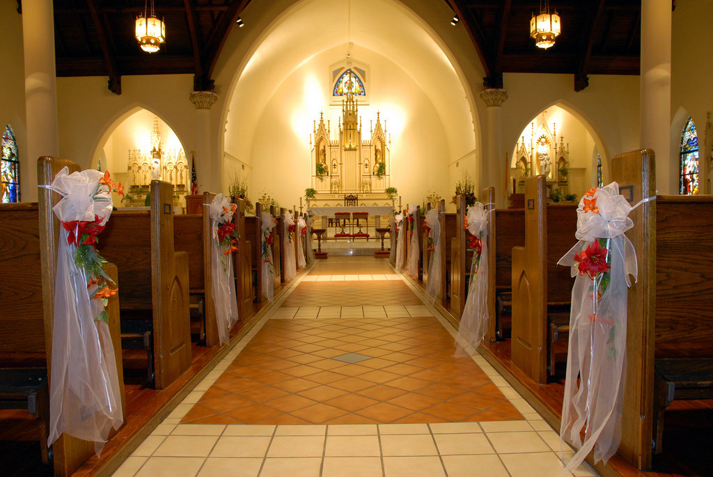 Arreglos florales para iglesia