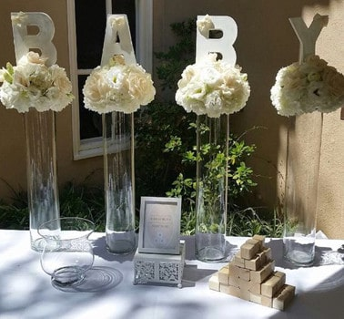 Arreglos florales para Bautizo