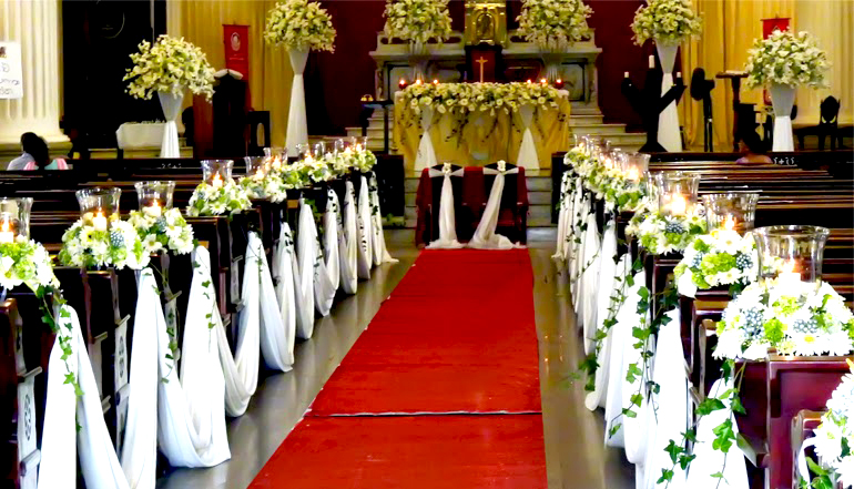 Arreglos florales para iglesia