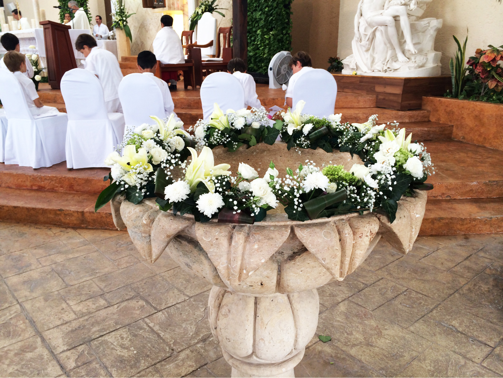 Arreglos florales para Bautizo